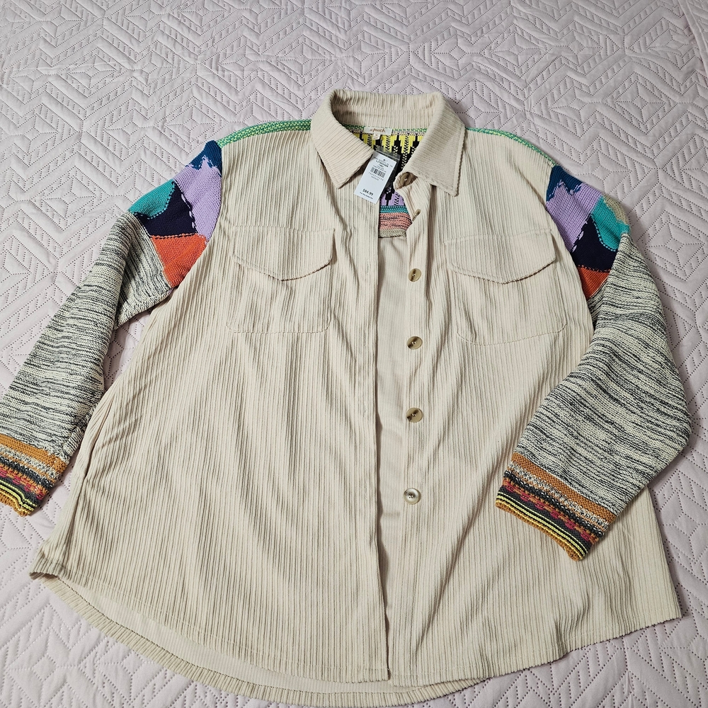Colorful Sleeve Button-Up Jacket From BUCKLE